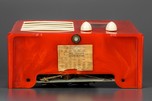 Swirled Bright Red Emerson ’Little Miracle’ AX-235 Radio